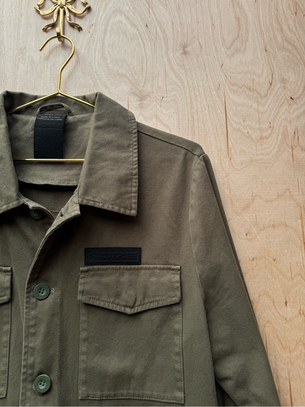 NOIZE Utility Casual Field Jacket Green M - Picture 6 of 9